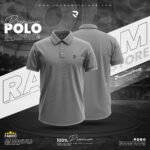 SOLID POLO T-SHIRT ASH COLOR