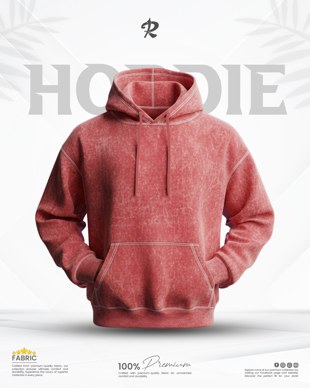 red 𝗥𝗘𝗗 𝗪𝗜𝗡𝗘 𝗔𝗖𝗜𝗗𝗪𝗔𝗦𝗛 𝗣𝗥𝗘𝗠𝗜𝗨𝗠 𝗛𝗢𝗢𝗗𝗜𝗘 - Image 1